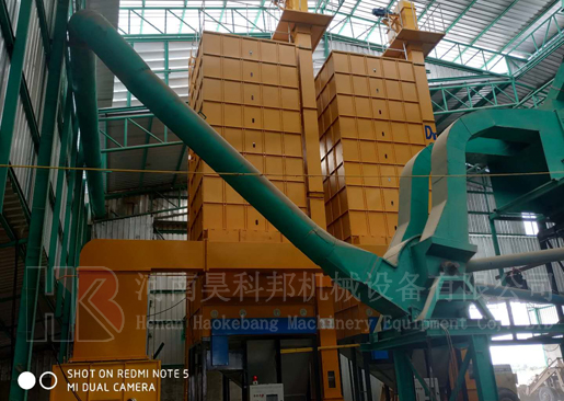 泰國(guó)50噸一拖二水稻烘干機(jī)