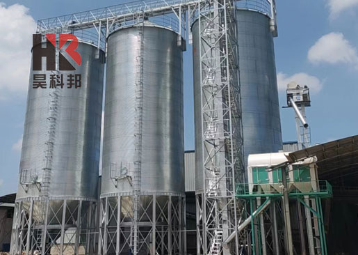 安徽蕪湖3個(gè)450噸水稻鋼板倉