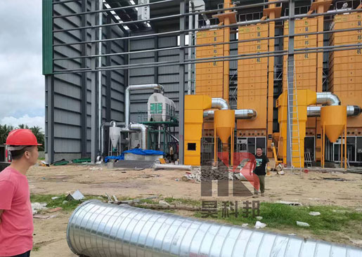 海南萬(wàn)寧4-20噸稻谷烘干機(jī)及碾米線