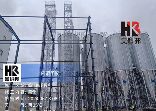 內(nèi)蒙圣牧筒倉施工段