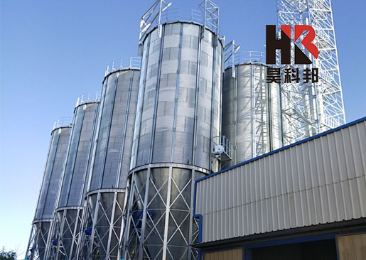內(nèi)蒙古圣牧高科牧業(yè)2400噸散裝豆粕飼料鋼板倉項目